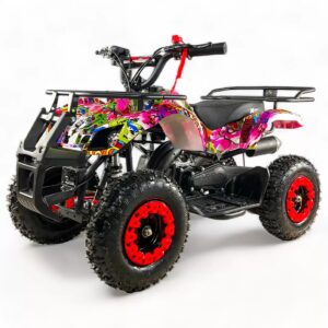 ATV Copii 49cc Pornire Demaror Roti 6 Inch Portbagaj 4
