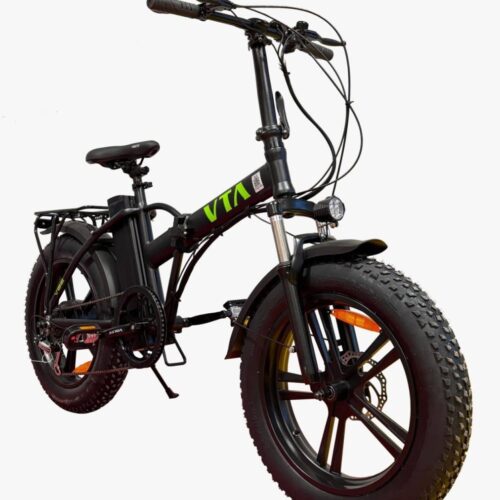 Bicicletă Electrică Pliabilă, Shimano, Motor 250W (Peak 800W), Model 2025, Negru