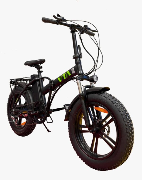 Bicicletă Electrică Pliabilă, Shimano, Motor 250W (Peak 800W), Model 2025, Negru