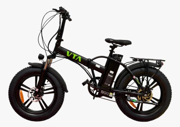 Bicicletă Electrică Pliabilă, Shimano, Motor 250W (Peak 800W), Model 2025, Negru2