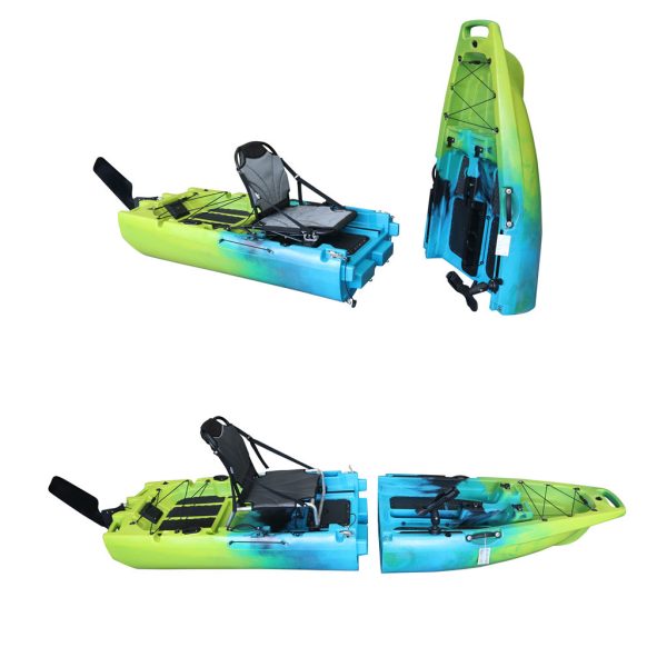 Caiac 3 secțiuni pliabil pentru pescuit și turism, cu pedale duble – CROON 2, 436 cm, 300 kg7