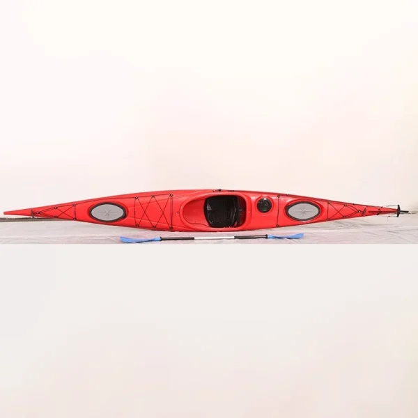 Caiac sport turistic cu un loc – 505 cm, cu cârmă și pedale reglabile2