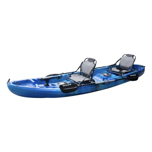 Caiac turism și de pescuit pentru familie – 2+1 locuri, 370 cm, cu echipare completă