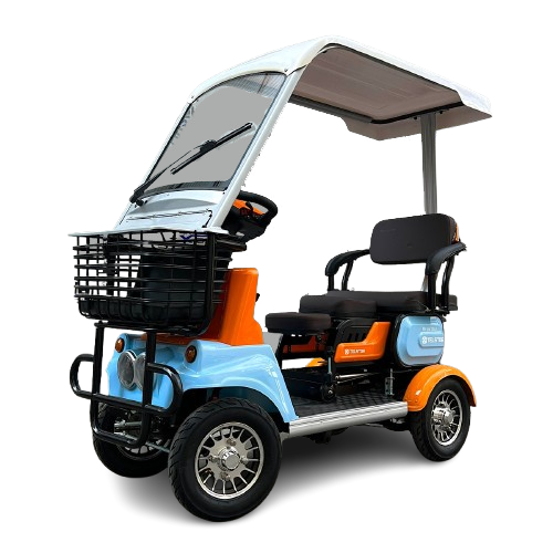 Mașină de Golf Electrică, 1500W, 3 Locuri, Acoperiș Inclus, Baterie 23Ah, Model 2025