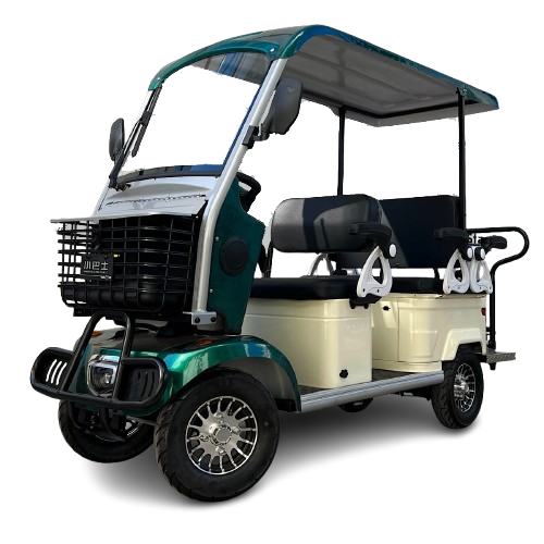Masină electrică GOLF pentru 6 persoane, 72V 23Ah, cu acoperiș și afișaj LCD – Model 2025