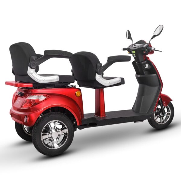 Tricicletă Electrică rosie, Fără Permis, Motor 1000W (max. 2500W)9