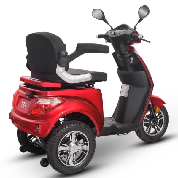 Tricicletă Electrică rosie, Fără Permis, Motor 1000W10