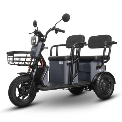 Triciclu Electric 1000W, Fără Permis, 60V/20Ah, Gri