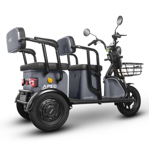 Triciclu Electric 1000W, Fără Permis, 60V20Ah, Gri12