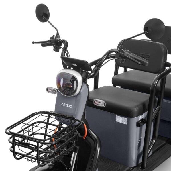 Triciclu Electric 1000W, Fără Permis, 60V20Ah, Gri15