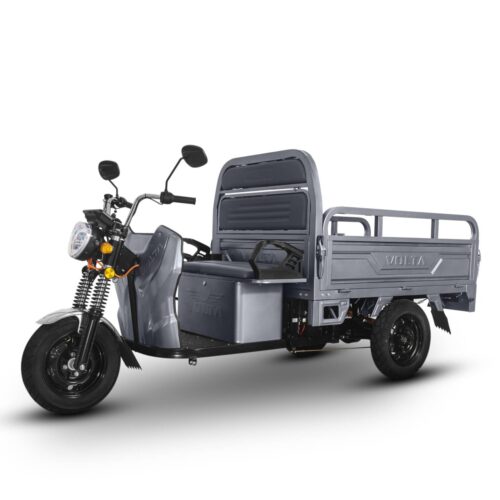 Triciclu Electric 3900W, Hercules, 72V, 120Ah, Fără Permis, Cu Cabină, Gri
