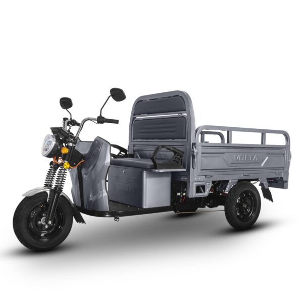 Triciclu Electric 3900W, Hercules, 72V, 120Ah, Fără Permis, Cu Cabină, Gri