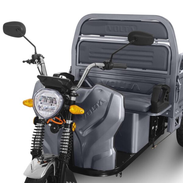 Triciclu Electric 3900W, Hercules, 72V, 120Ah, Fără Permis, Cu Cabină, Gri12