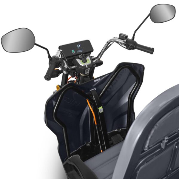Triciclu Electric 3900W, Hercules, 72V, 120Ah, Fără Permis, Cu Cabină, Gri4