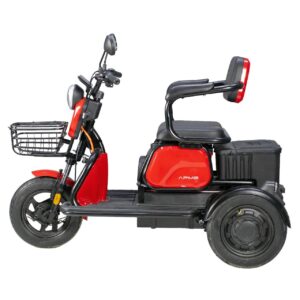 Triciclu Electric, Fără Permis, Motor 1000W, Roșu, Omologat RAR