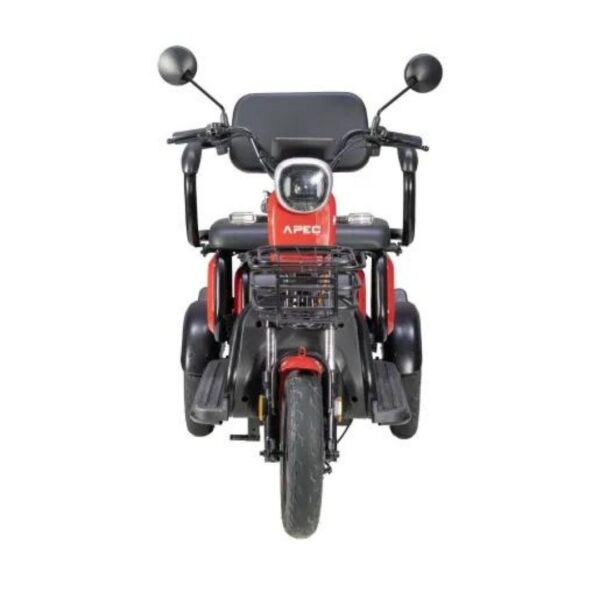 Triciclu Electric, Fără Permis, Motor 1000W, Roșu, Omologat RAR4