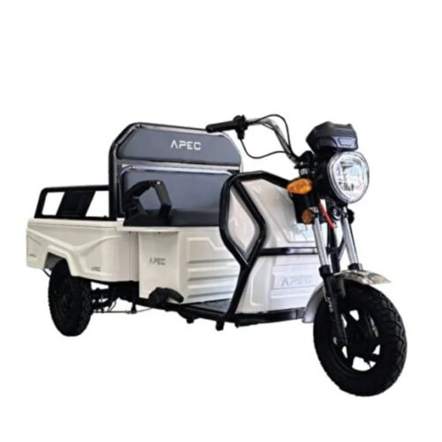 Tuk Tuk Electric 1000W, Fără Permis, Cu Benă, Alb