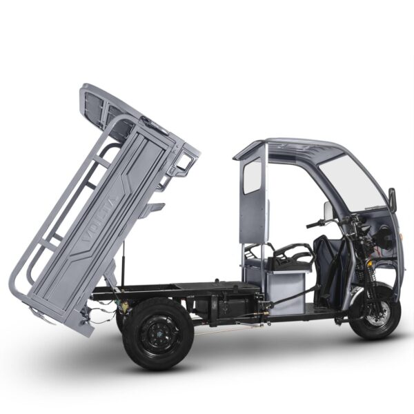 Tuk Tuk Electric Hercules, Motor 3900W, 72V, 120Ah, Fără Permis, Cu Cabină, Gri10