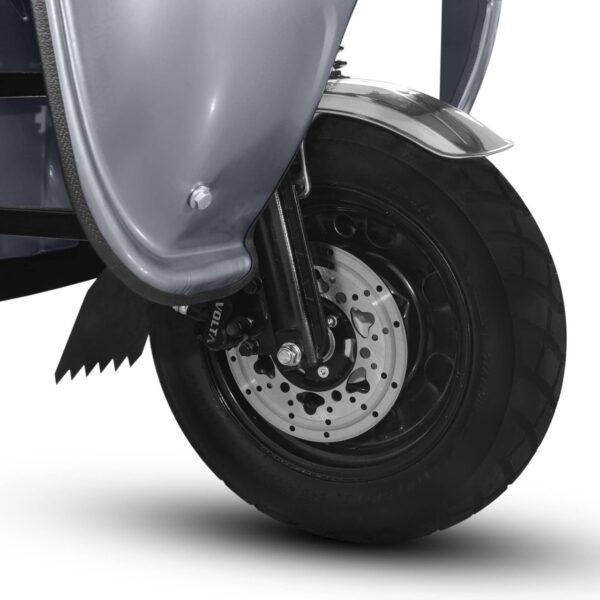 Tuk Tuk Electric Hercules, Motor 3900W, 72V, 120Ah, Fără Permis, Cu Cabină, Gri2