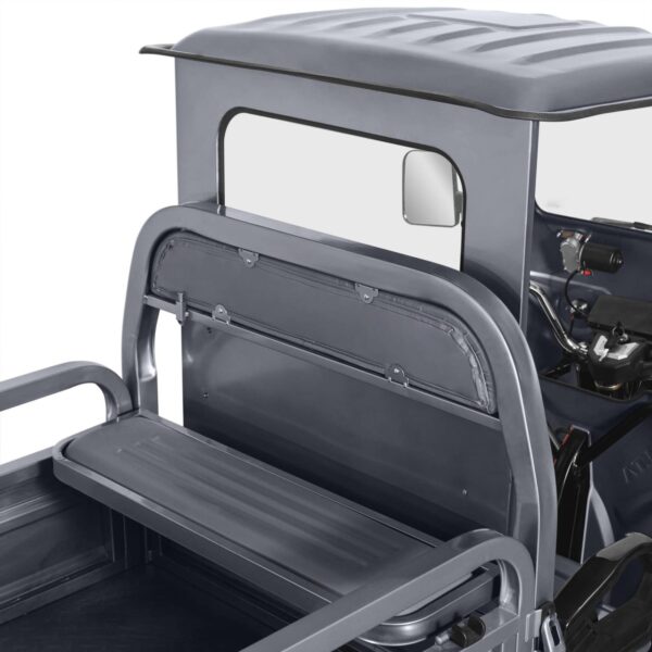 Tuk Tuk Electric Hercules, Motor 3900W, 72V, 120Ah, Fără Permis, Cu Cabină, Gri6