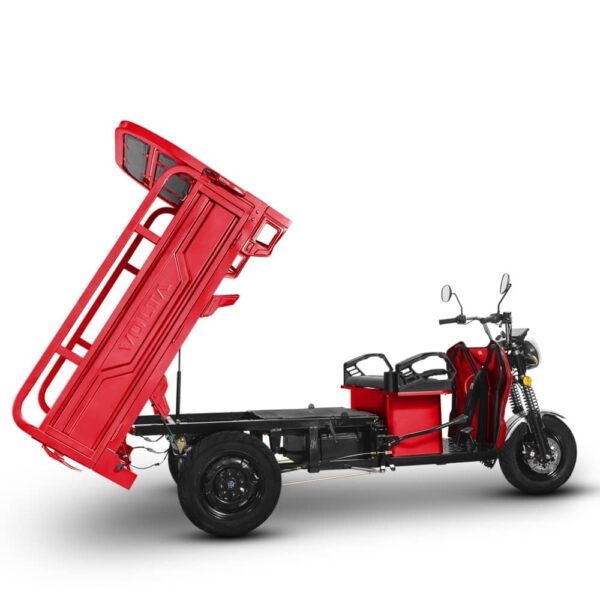 Tuk Tuk Fără Permis, Electric, Hercules, Motor 3900W, 72V, 45Ah, Fără Permis, Cu Cabină, Roșu4