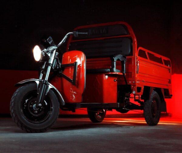 Tuk Tuk Fără Permis, Electric, Hercules, Motor 3900W, 72V, 45Ah, Fără Permis, Cu Cabină, Roșu8