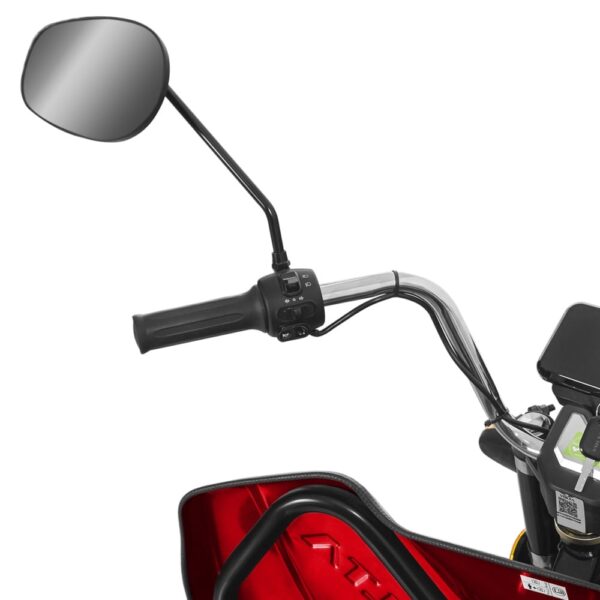 Tuk Tuk Hercules 3900W, Electric, 72V 120Ah, Fără Permis, Cu Benă Basculabilă, Roșu5