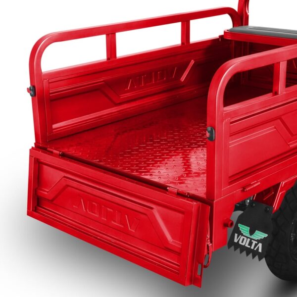 Tuk Tuk Hercules 3900W, Electric, 72V 120Ah, Fără Permis, Cu Benă Basculabilă, Roșu7