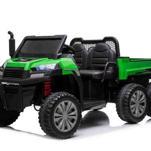Mașină electrică copii FARM RIDER 6X6 24V cu tracțiune pe 4 roți 4 X 200W, baterie 24V/10Ah, roți EVA, suspensii, telecomandă 2,4 GHz, 2 locuri, MP3 player cu intrare USB / SD, Bluetooth