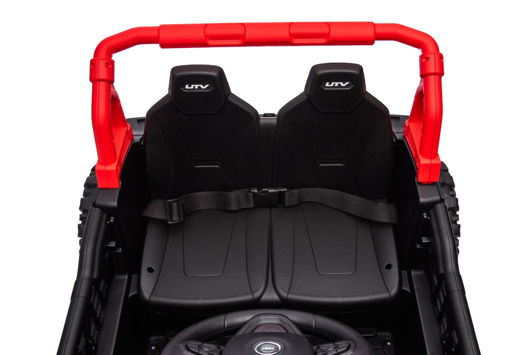 Mașină electrică copii UTV Small 12V, negru, Tracțiune spate, baterie 12V, Roți din plastic, banchetă dublă, Telecomandă 2,4 GHz, Un singur loc, MP3 player cu intrare USB/SD, Lumini LED - imagine 10