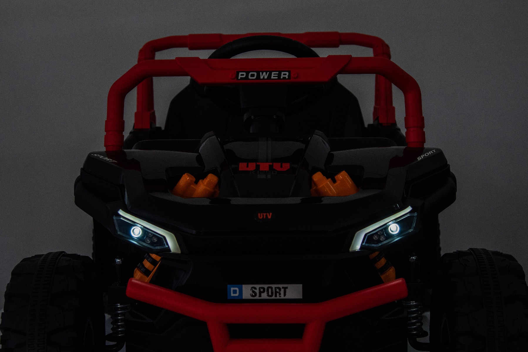 Mașină electrică copii UTV Small 12V, negru, Tracțiune spate, baterie 12V, Roți din plastic, banchetă dublă, Telecomandă 2,4 GHz, Un singur loc, MP3 player cu intrare USB/SD, Lumini LED - imagine 25