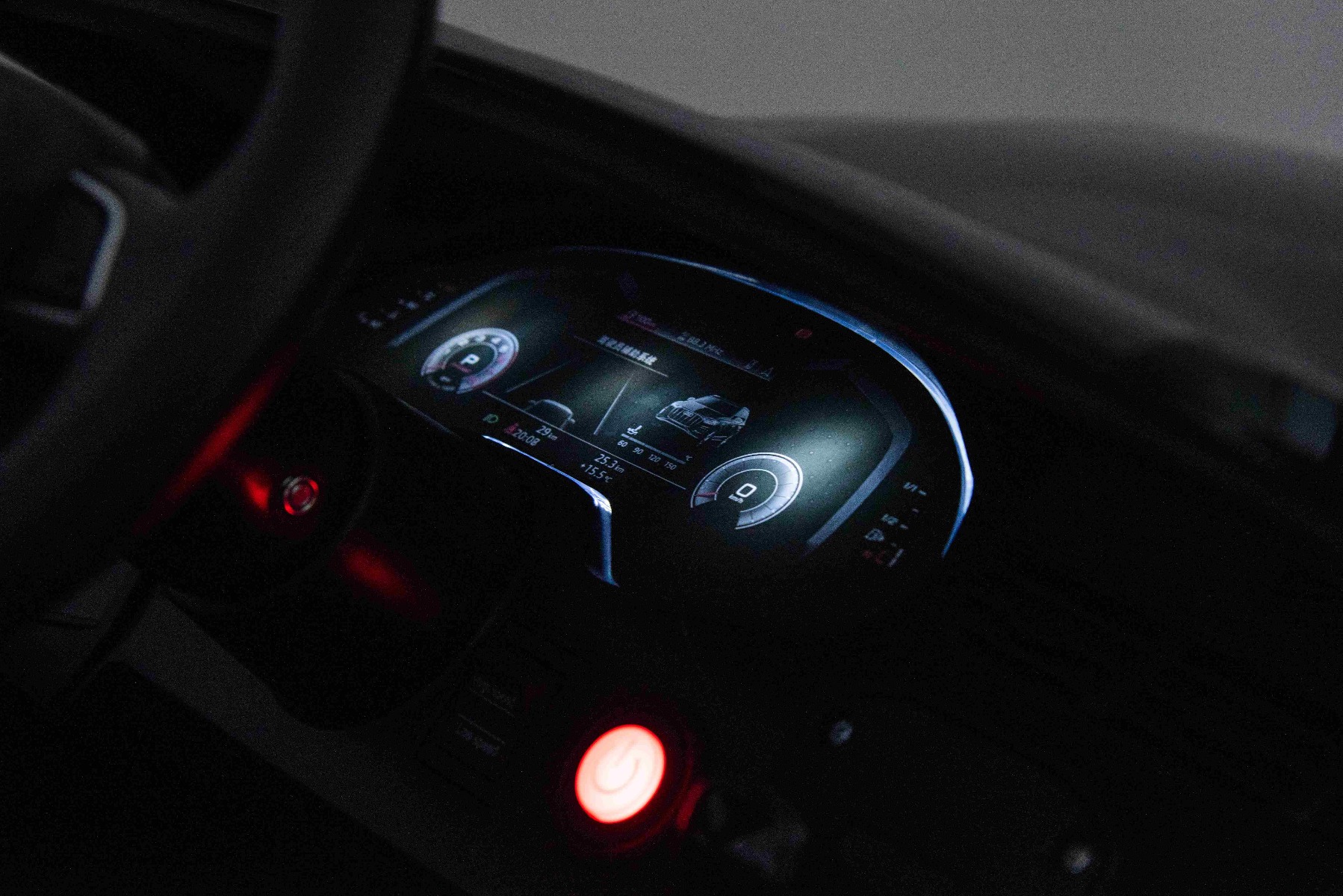 Mașină electrică de jucărie Audi Q7 roșu, 1 loc, suspensie independentă, baterie 12V, telecomandă, 2 motoare de 35 W, lumini LED, intrare USB/AUX pe MP3 player, model cu licență - imagine 16