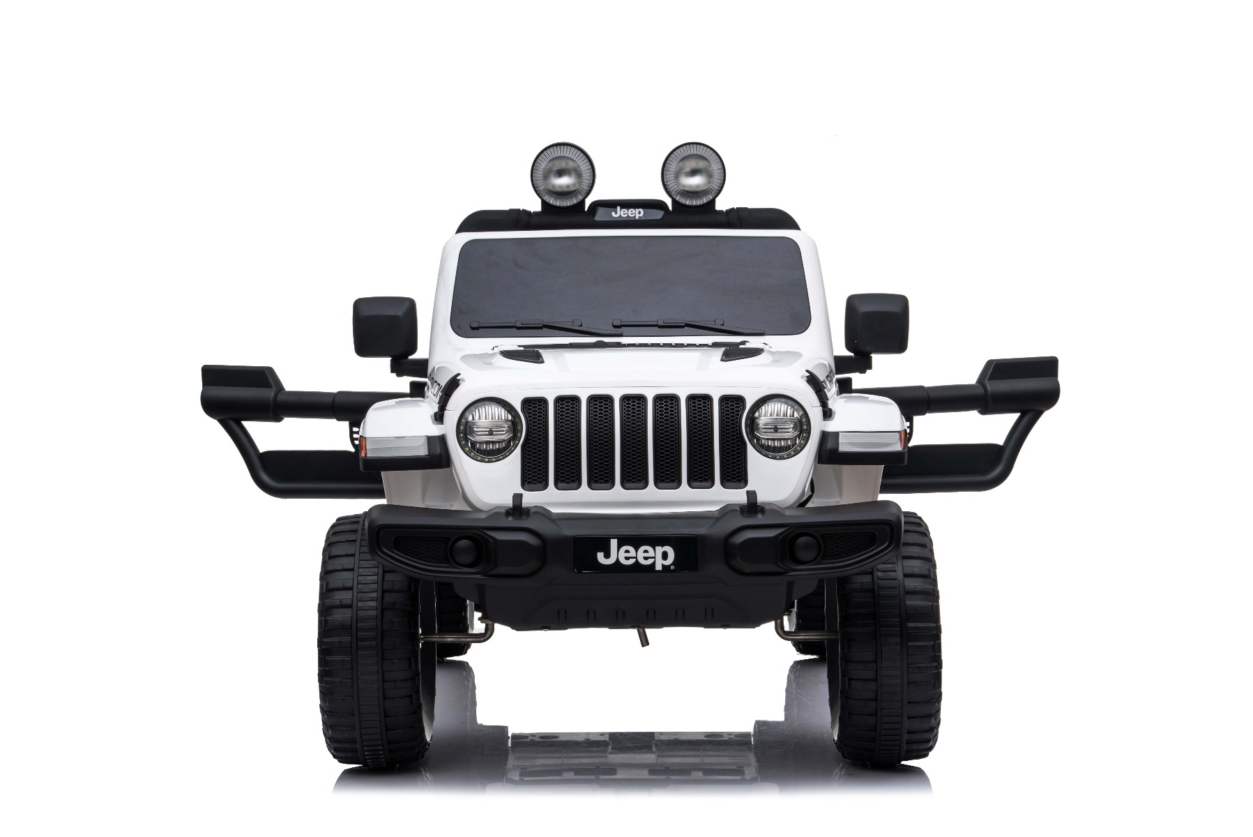 Mașinuță electrică pentru copii JEEP Wrangler, Alb, scaun din piele, Radio cu intrare Bluetooth și USB, unitate 4x4, baterie cu litiu, roți EVA, suspensii spate, telecomandă de 2,4 GHz, comutator funcție telecomandă/ pedală, licențiat - imagine 7