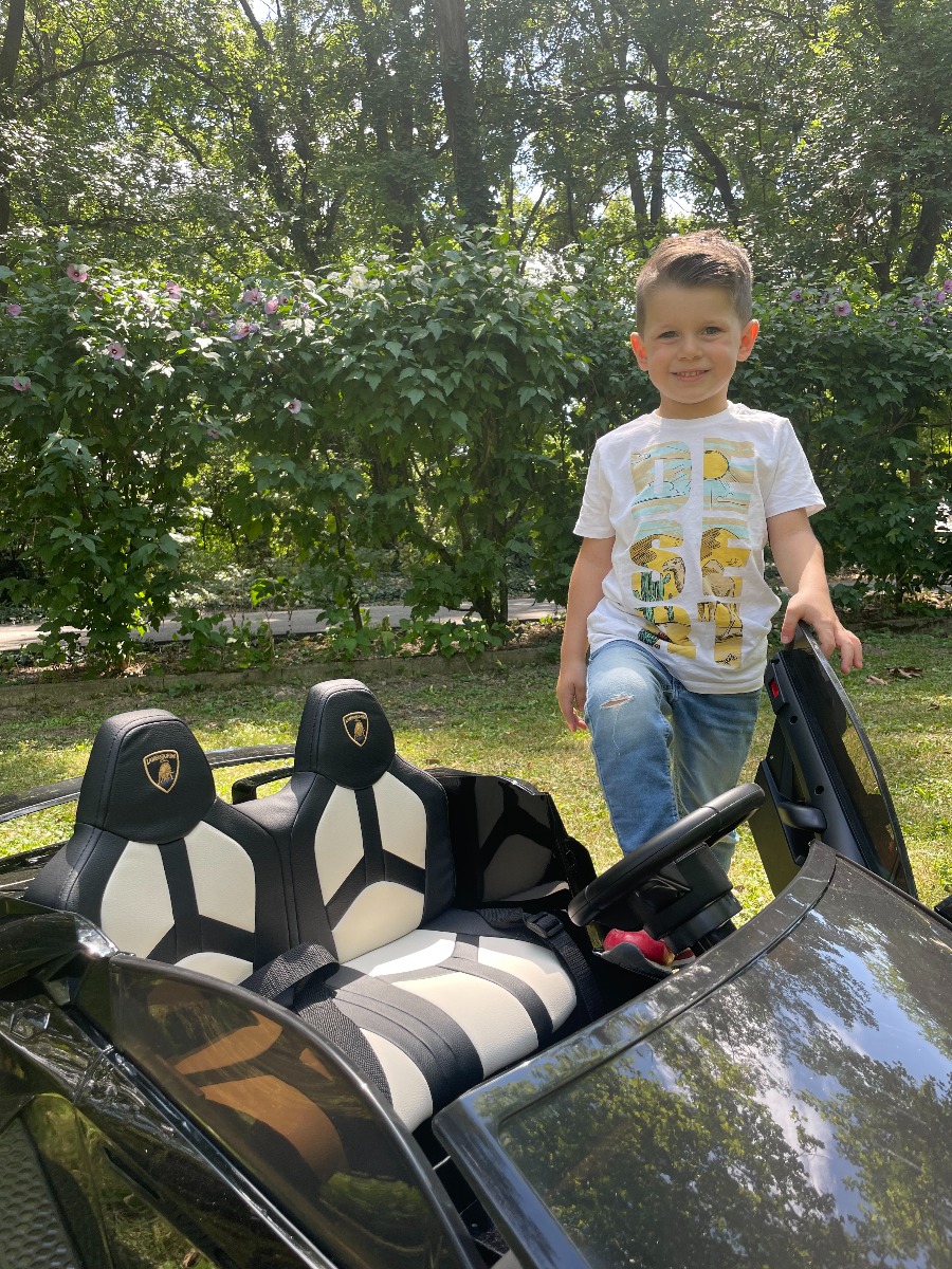 Mașină electrică copii Lamborghini Aventador 24V două locuri, caroserie lăcuită verde, 2.4 GHz DO, scaune moi din PU, afișaj LCD, suspensie, uși cu deschidere verticală, roți EVA moi, MOTOR 2 X 45W, licență ORIGINALĂ - imagine 23