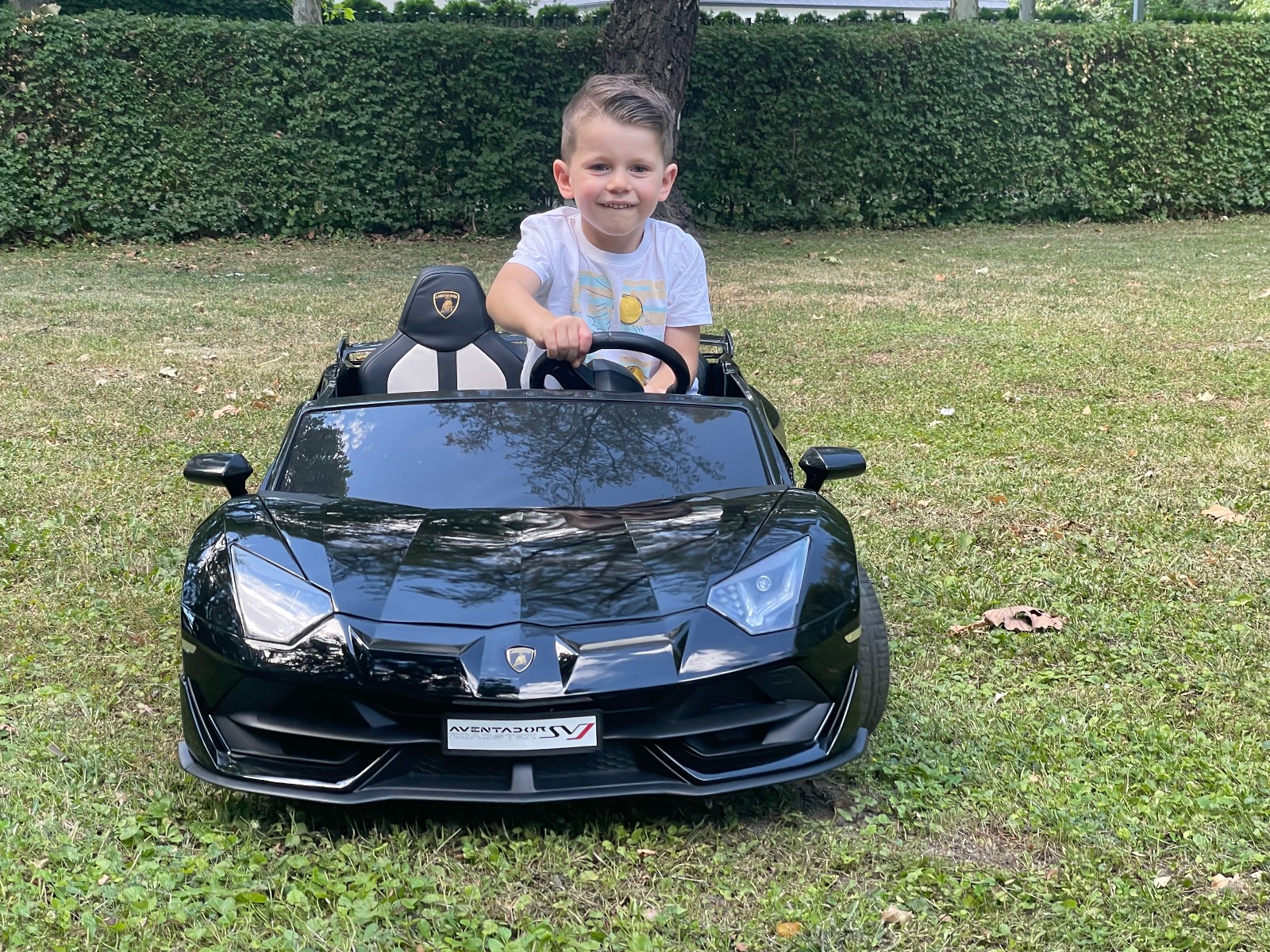 Mașină electrică copii Lamborghini Aventador 24V două locuri, caroserie lăcuită verde, 2.4 GHz DO, scaune moi din PU, afișaj LCD, suspensie, uși cu deschidere verticală, roți EVA moi, MOTOR 2 X 45W, licență ORIGINALĂ - imagine 24