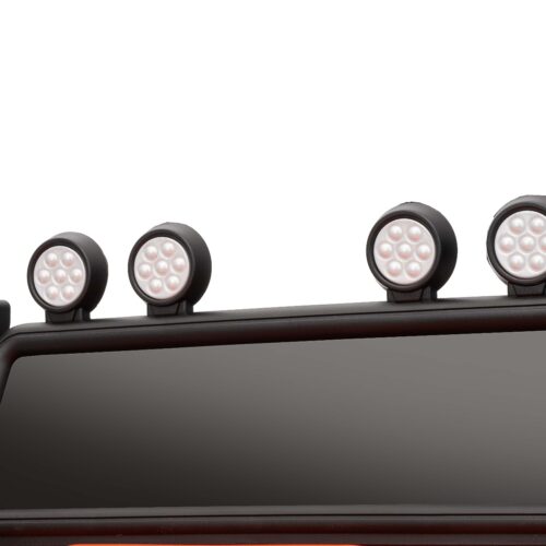 Maşinuţa electrica copii Land Rover Defender 110 SVX 12V, negru, tracțiune 4X4, lumini LED, suspensii față și spate, telecomandă 2.4 GHz, intrare USB/Aux, Bluetooth, baterie litiu, motor 4 X 25W, licență ORIGINALĂ