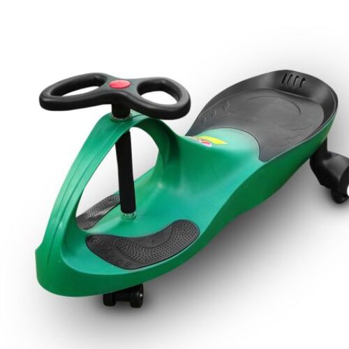 RIRICAR de culoare verde- mașinuță tip balansoar pentru copii cu roți silențioase din poliuretan