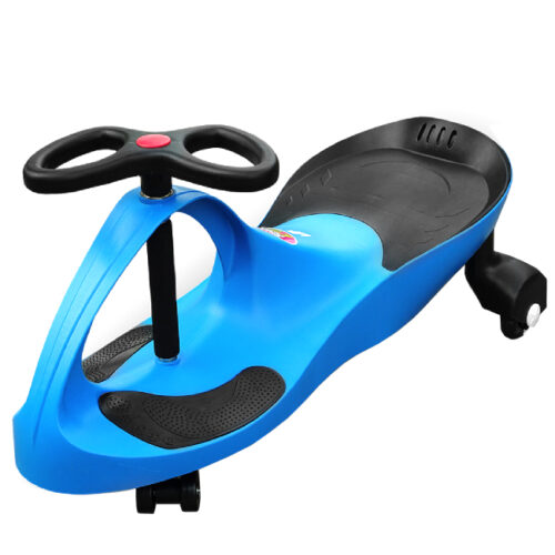 RIRICAR de culoare albastră- mașinuță tip balansoar pentru copii cu roți silențioase din poliuretan