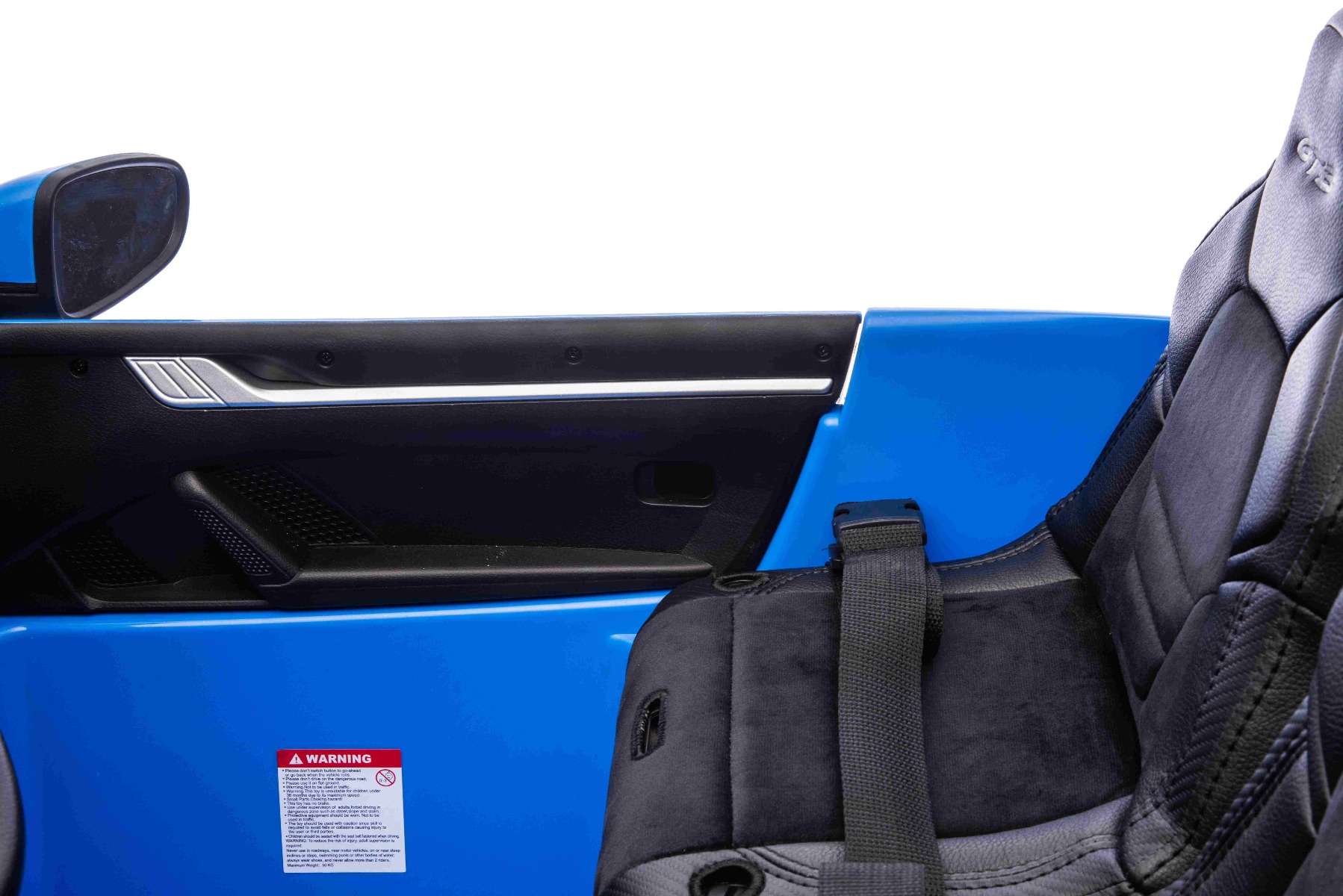 Mașină electrică copii Porsche 911 GT3 24V cu tracțiune 4x4, albastru, scaun cu două locuri, telecomandă 2.4 GHz, intrare USB/AUX, motoare 200W, suspensie, baterie litiu, lumini LED față și spate, licență ORIGINALĂ - imagine 12