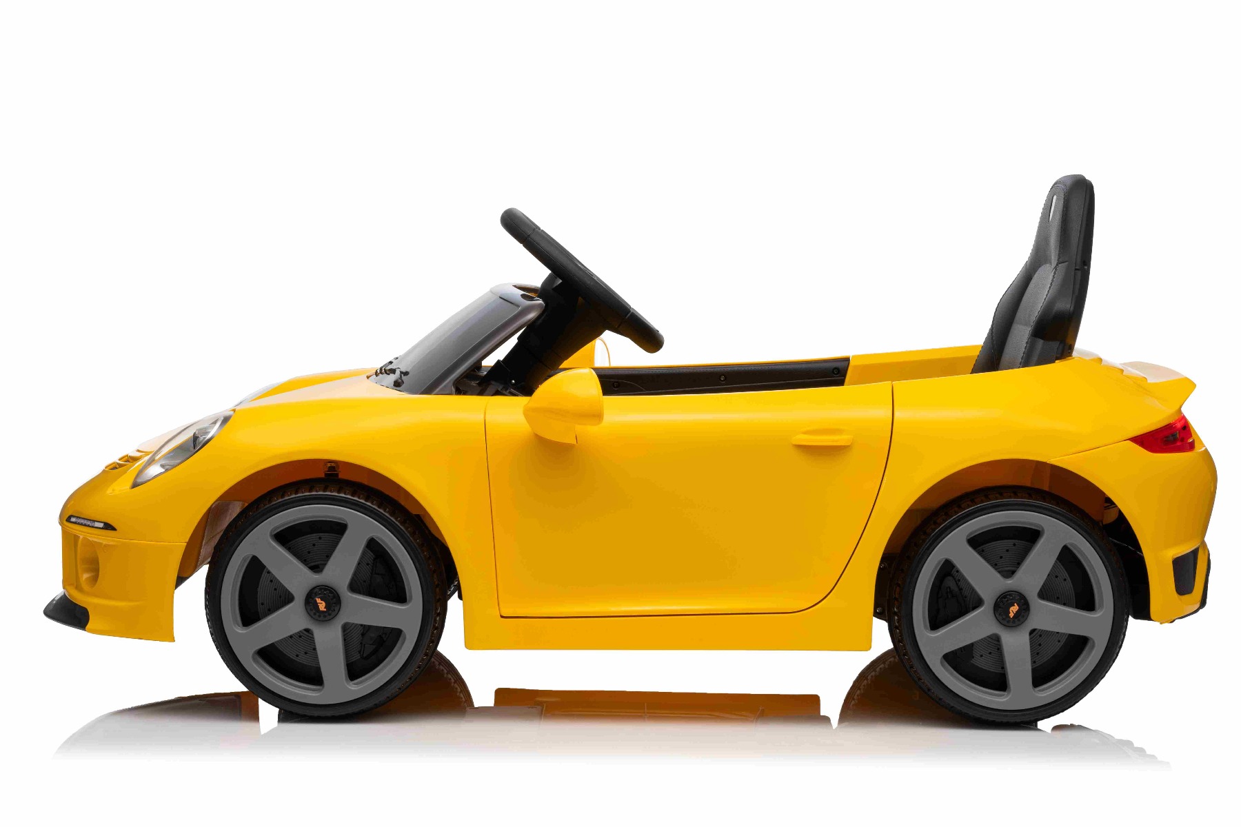 Mașină electrică copii RUF GT 12V, galben, Uși care se deschid, Telecomandă 2.4 GHz, Lumini LED față și spate, Intrare USB/Aux, Baterie litiu, Motor 2 X 35W, Licență ORIGINALĂ - imagine 5