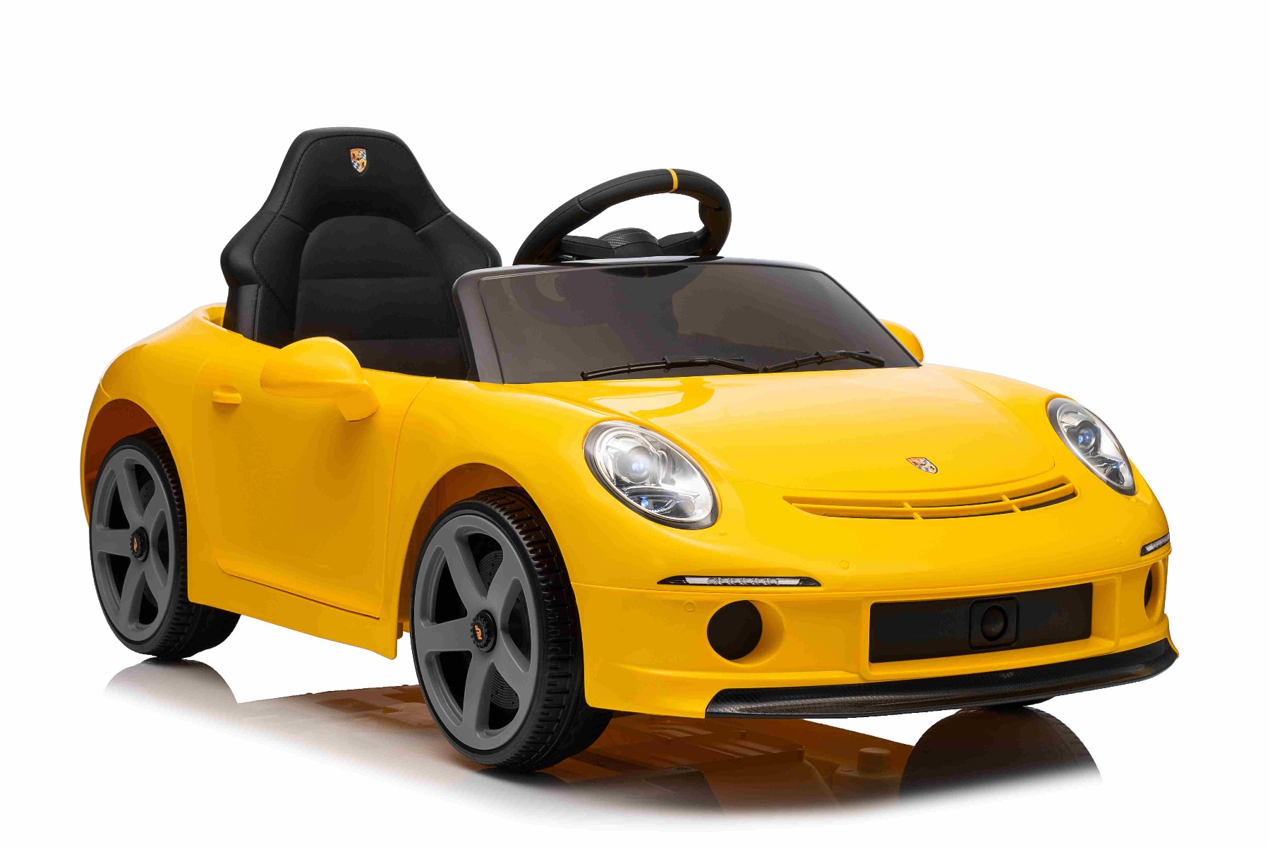 Mașină electrică copii RUF GT 12V, galben, Uși care se deschid, Telecomandă 2.4 GHz, Lumini LED față și spate, Intrare USB/Aux, Baterie litiu, Motor 2 X 35W, Licență ORIGINALĂ - imagine 18