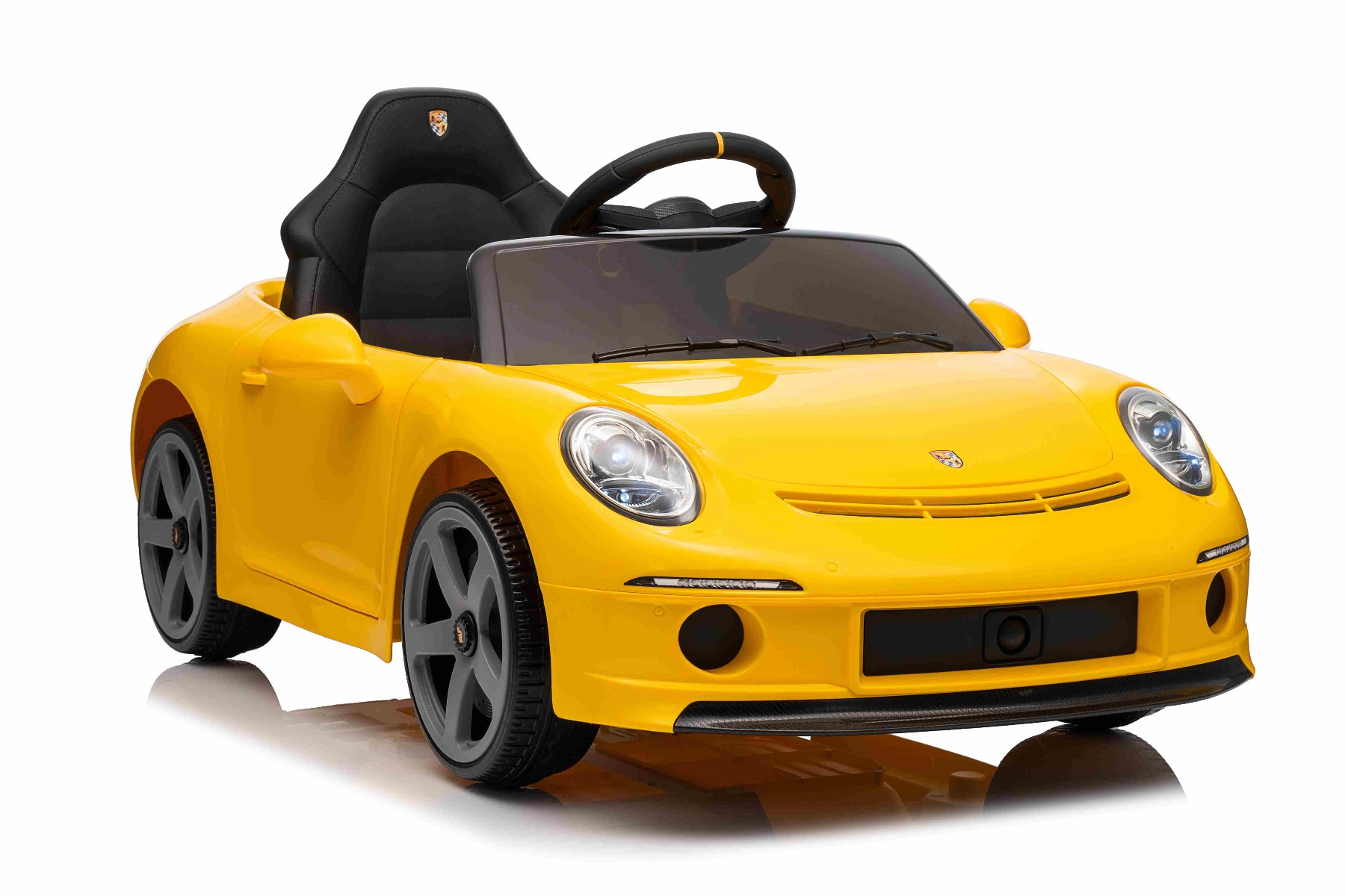 Mașină electrică copii RUF GT 12V, galben, Uși care se deschid, Telecomandă 2.4 GHz, Lumini LED față și spate, Intrare USB/Aux, Baterie litiu, Motor 2 X 35W, Licență ORIGINALĂ - imagine 19