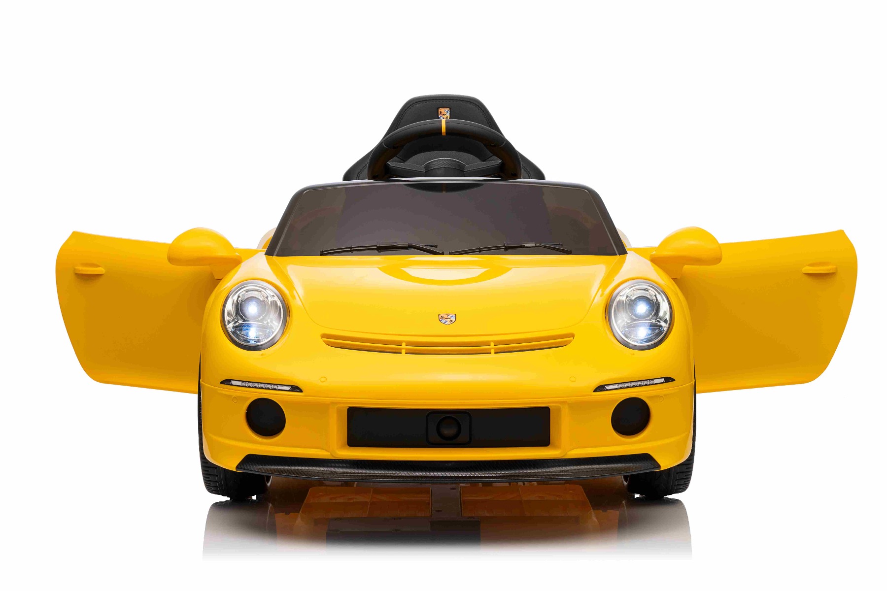 Mașină electrică copii RUF GT 12V, galben, Uși care se deschid, Telecomandă 2.4 GHz, Lumini LED față și spate, Intrare USB/Aux, Baterie litiu, Motor 2 X 35W, Licență ORIGINALĂ - imagine 20