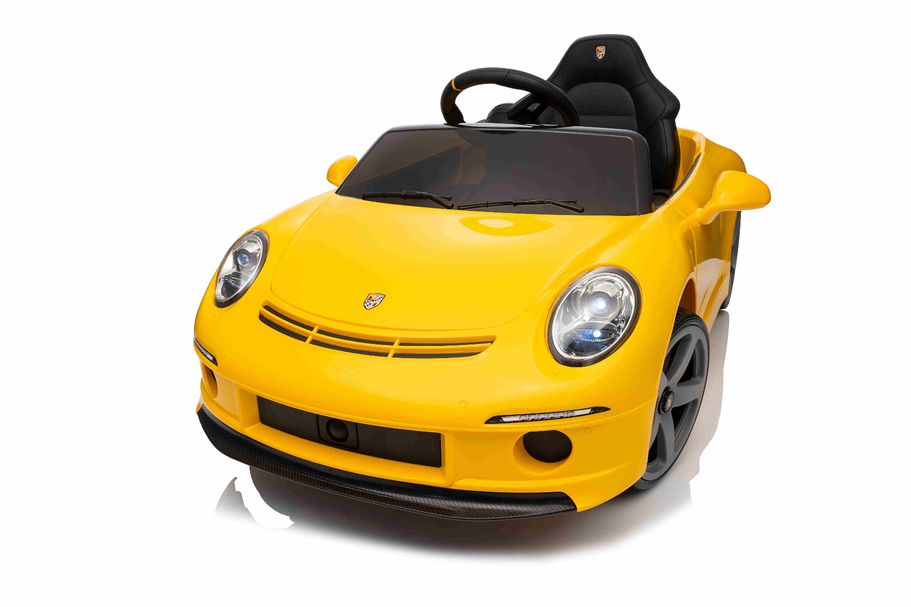 Mașină electrică copii RUF GT 12V, galben, Uși care se deschid, Telecomandă 2.4 GHz, Lumini LED față și spate, Intrare USB/Aux, Baterie litiu, Motor 2 X 35W, Licență ORIGINALĂ - imagine 29