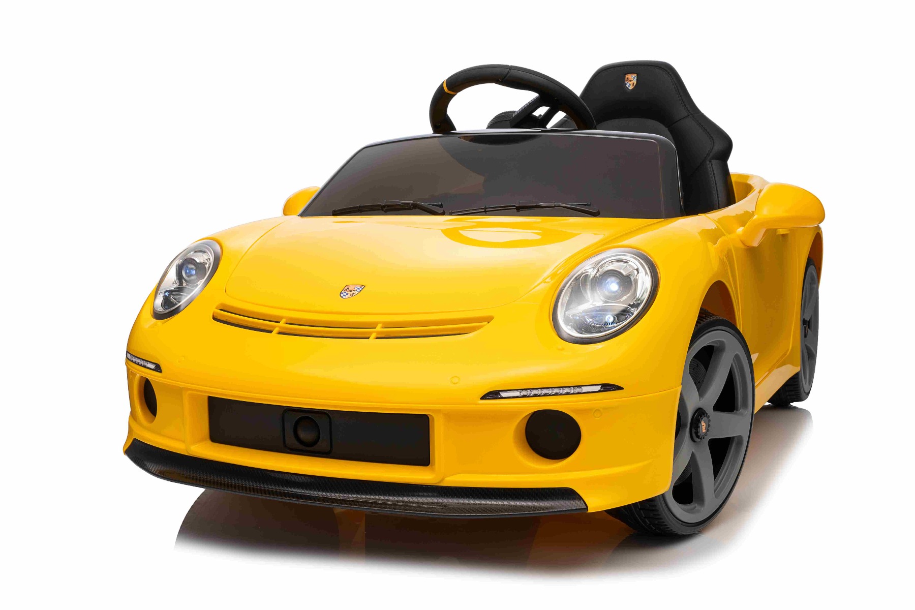 Mașină electrică copii RUF GT 12V, galben, Uși care se deschid, Telecomandă 2.4 GHz, Lumini LED față și spate, Intrare USB/Aux, Baterie litiu, Motor 2 X 35W, Licență ORIGINALĂ - imagine 30