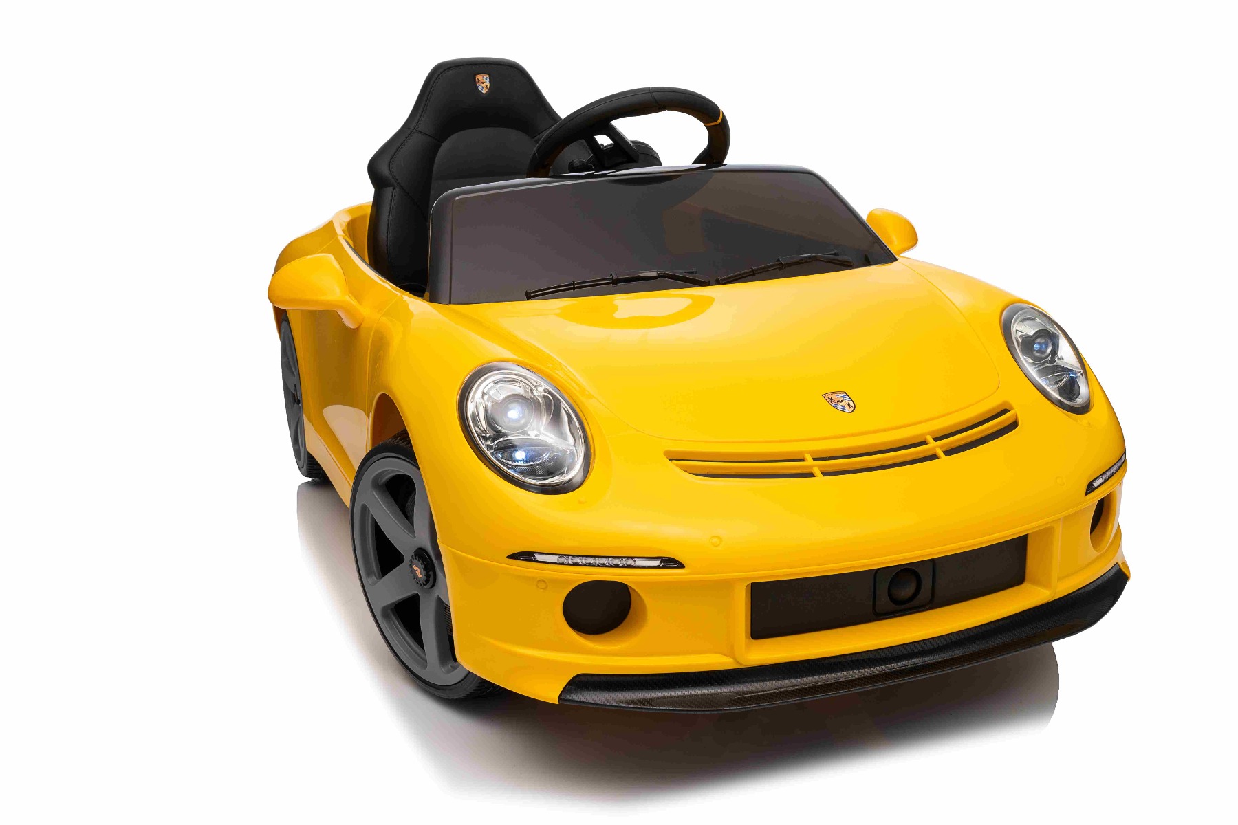 Mașină electrică copii RUF GT 12V, galben, Uși care se deschid, Telecomandă 2.4 GHz, Lumini LED față și spate, Intrare USB/Aux, Baterie litiu, Motor 2 X 35W, Licență ORIGINALĂ - imagine 32