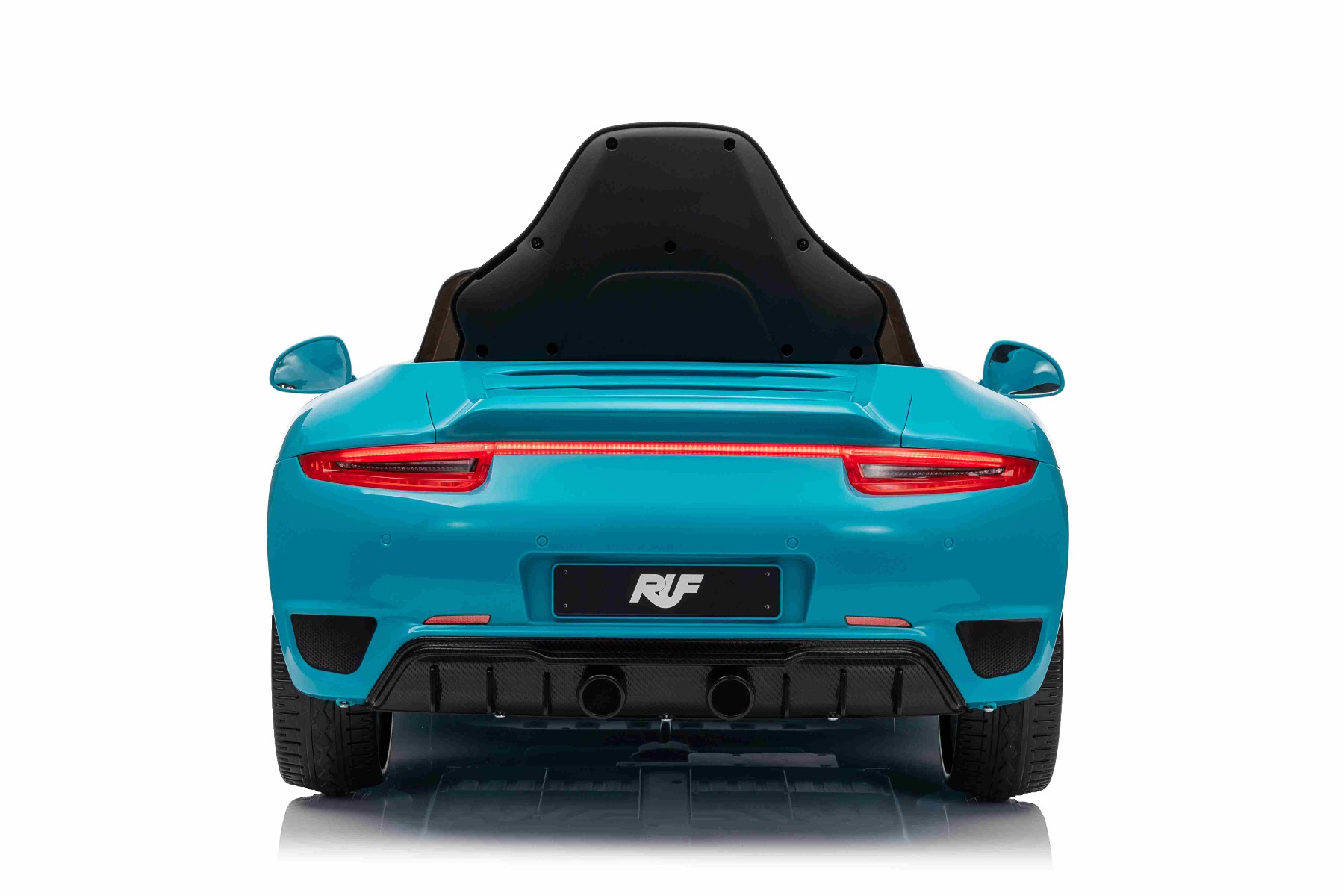 Mașină electrică copii RUF GT 12V, albastru, Uși care se deschid, Telecomandă 2.4 GHz, Lumini LED față și spate, Intrare USB/Aux, Baterie litiu, Motor 2 X 35W, Licență ORIGINALĂ - imagine 5