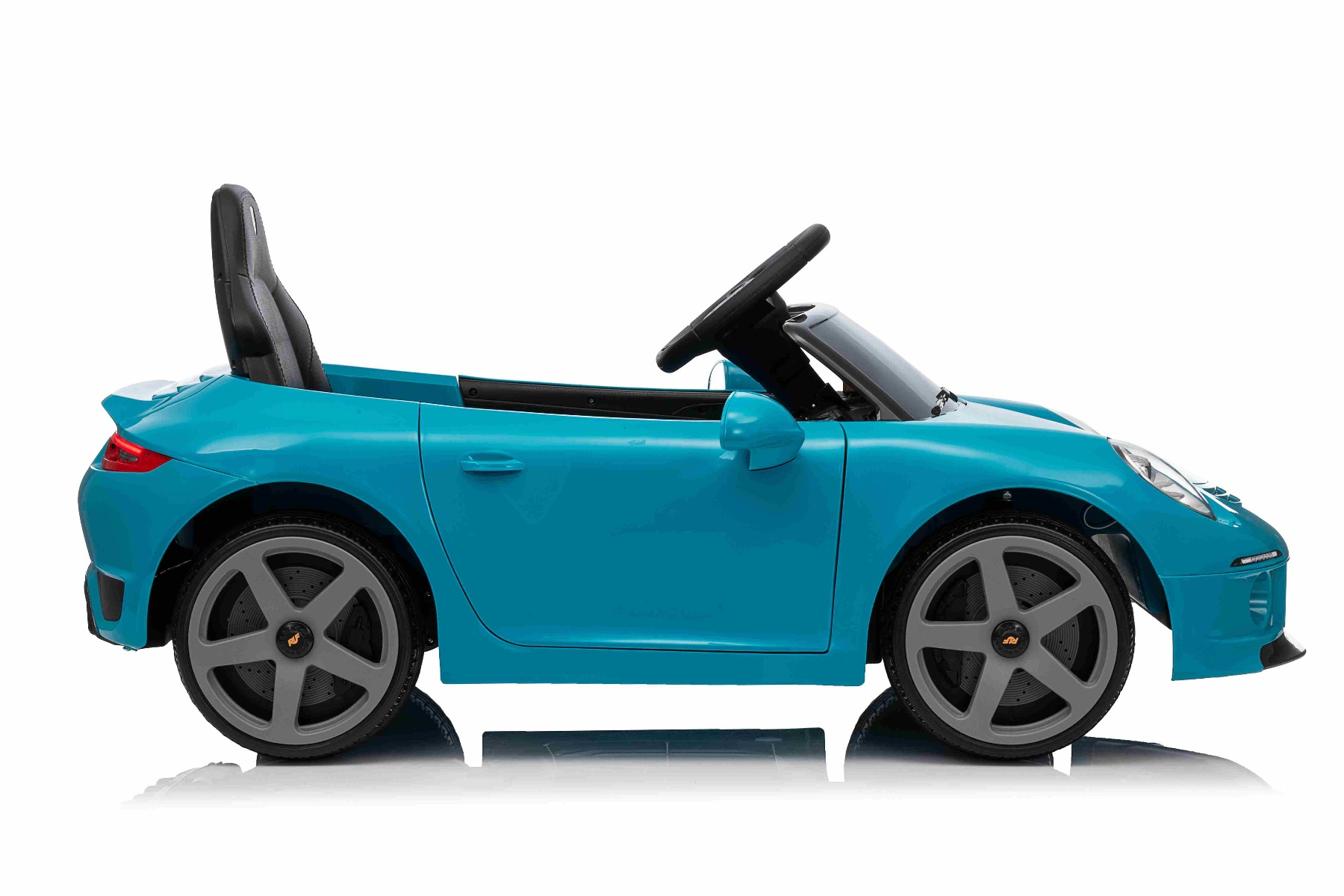 Mașină electrică copii RUF GT 12V, albastru, Uși care se deschid, Telecomandă 2.4 GHz, Lumini LED față și spate, Intrare USB/Aux, Baterie litiu, Motor 2 X 35W, Licență ORIGINALĂ - imagine 8