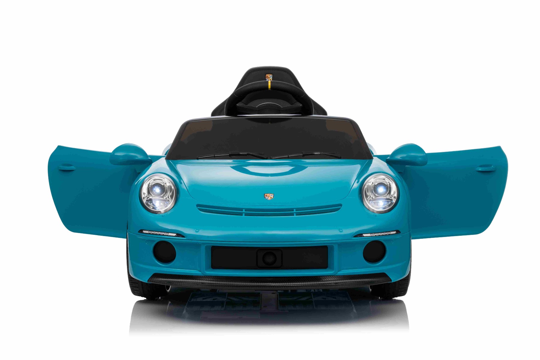 Mașină electrică copii RUF GT 12V, albastru, Uși care se deschid, Telecomandă 2.4 GHz, Lumini LED față și spate, Intrare USB/Aux, Baterie litiu, Motor 2 X 35W, Licență ORIGINALĂ - imagine 11