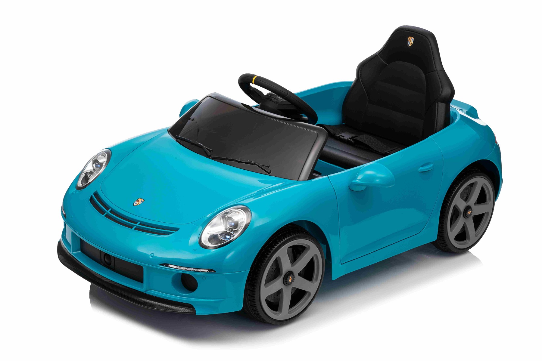 Mașină electrică copii RUF GT 12V, albastru, Uși care se deschid, Telecomandă 2.4 GHz, Lumini LED față și spate, Intrare USB/Aux, Baterie litiu, Motor 2 X 35W, Licență ORIGINALĂ - imagine 17